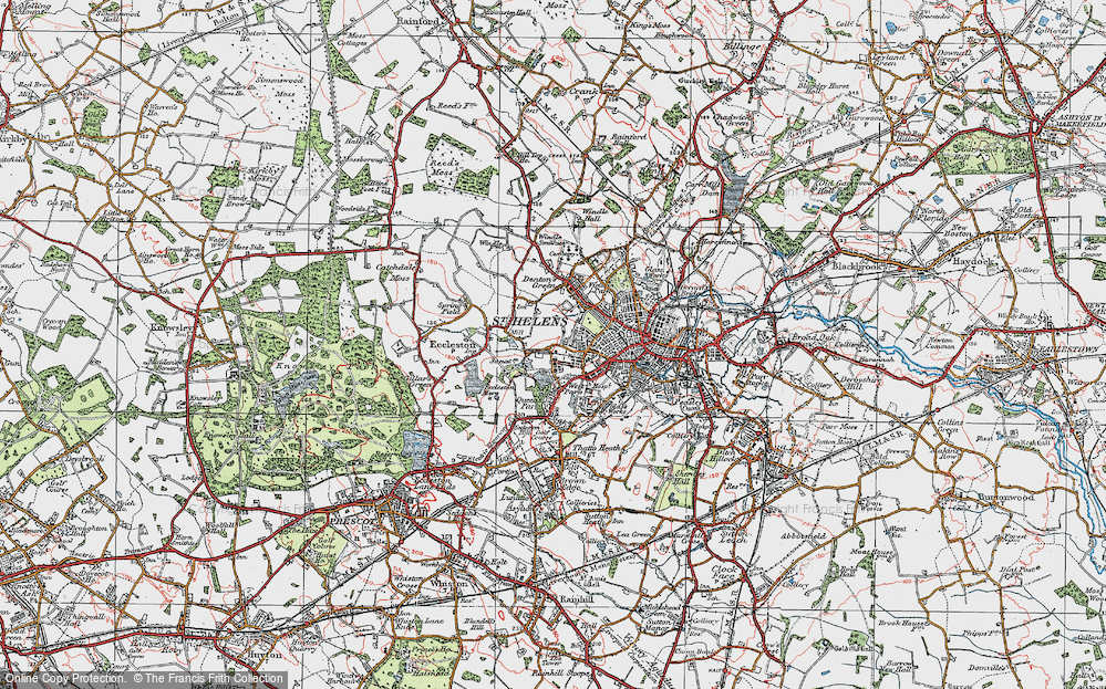 Old Map of Newtown, 1923 in 1923