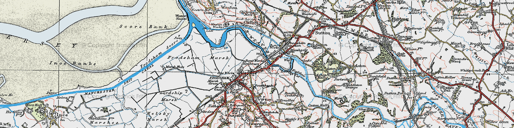 Old map of Newtown in 1923
