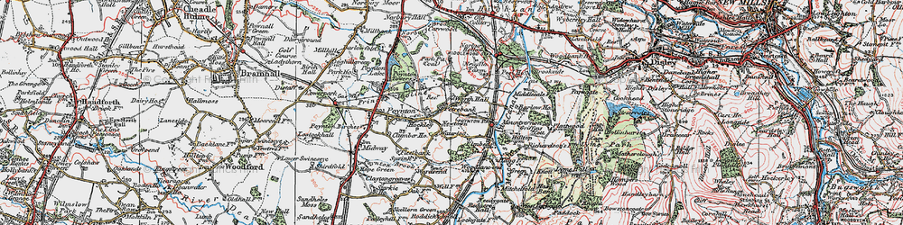 Old map of Newtown in 1923