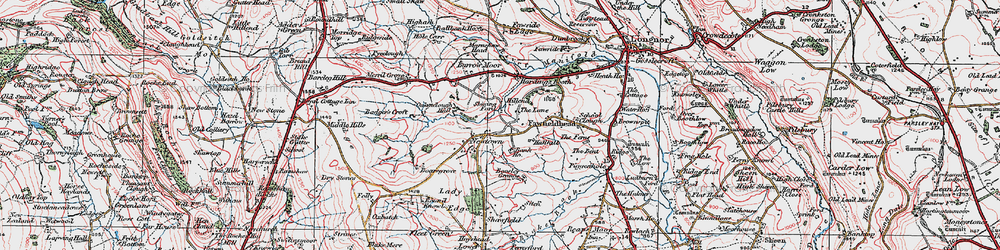 Old map of Boarsgrove in 1923