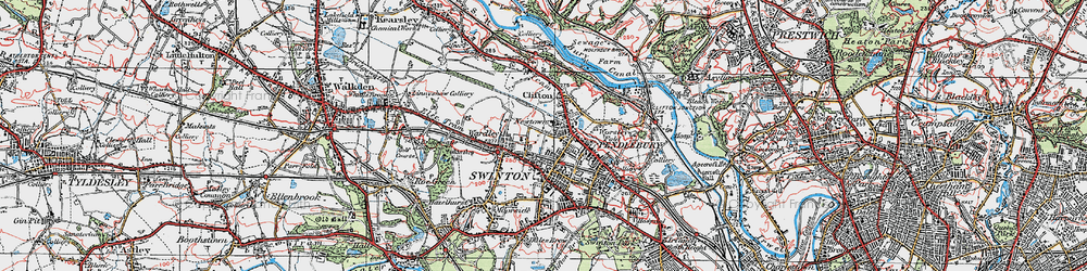 Old map of Newtown in 1924