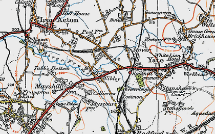 Old map of Tubb's Bottom in 1919