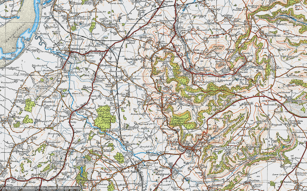 Old Map of Nibley Green, 1919 in 1919