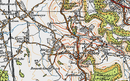 Old map of Stancombe Park in 1919