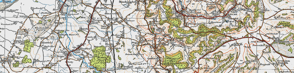Old map of Stancombe Park in 1919