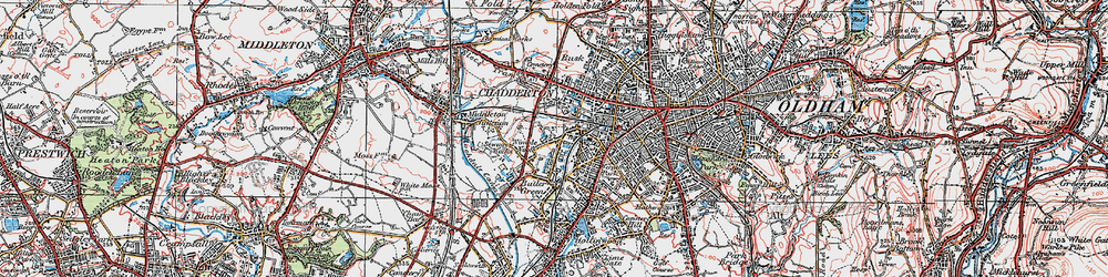 Old map of Nimble Nook in 1924