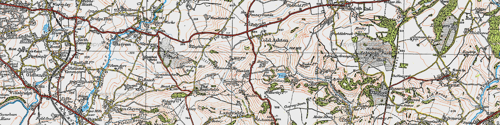 Old map of Nimlet in 1919