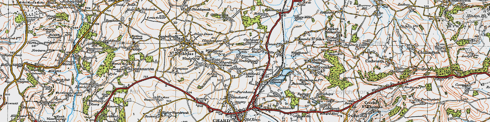 Old map of Nimmer in 1919