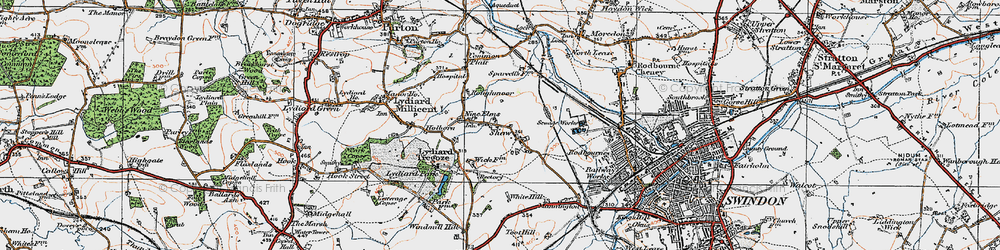 Old map of Nine Elms in 1919