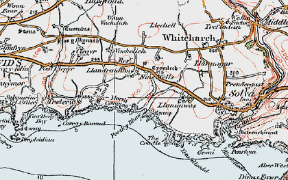 Old map of Nine Wells in 1922