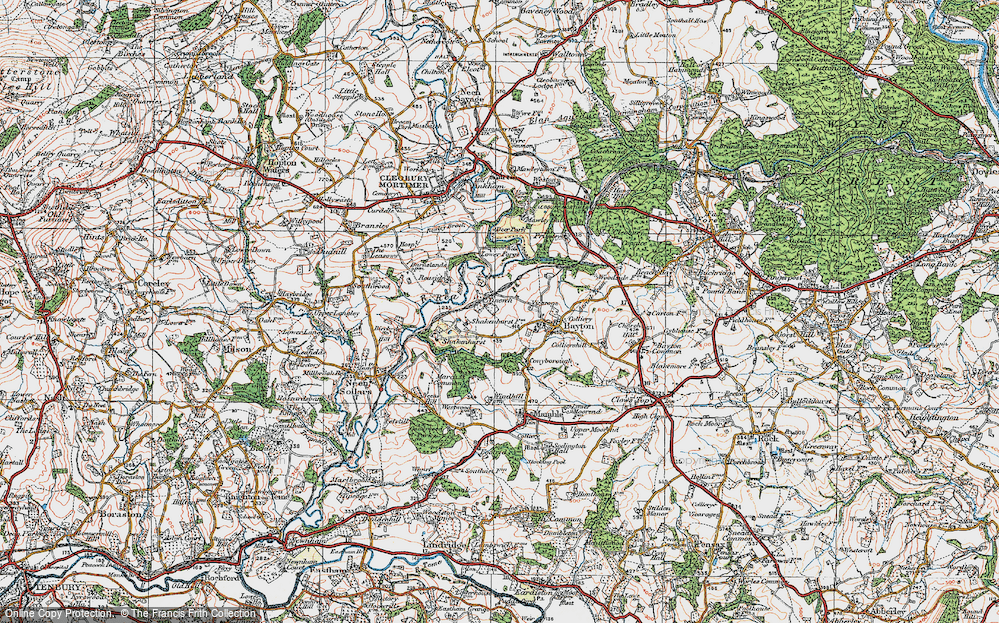 Old Map of Historic Map covering Wissett's Wood in 1920