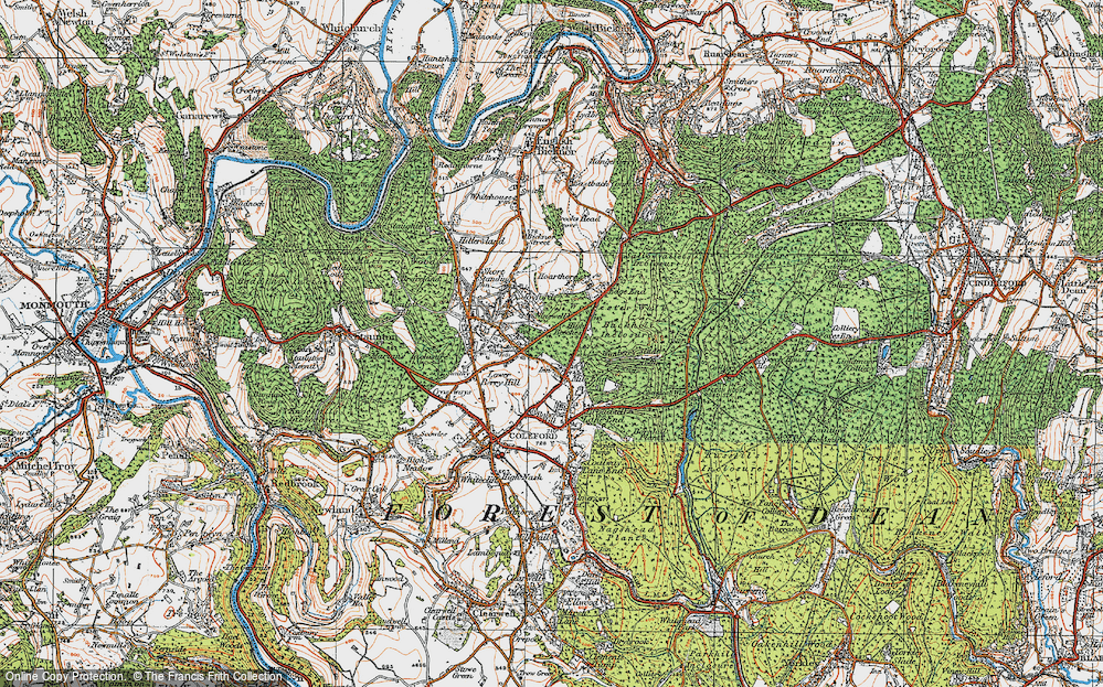 Old Map of Ninewells, 1919 in 1919