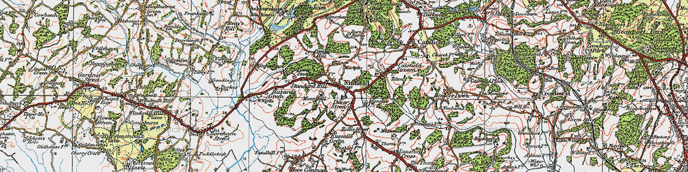 Old map of Ninfield in 1920