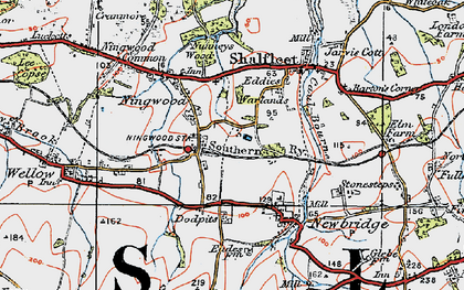Old map of Ningwood in 1919