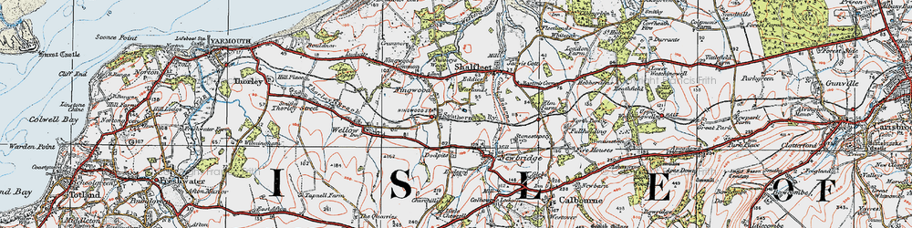 Old map of Ningwood in 1919