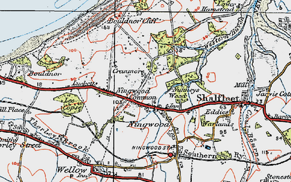 Old map of Ningwood Common in 1919