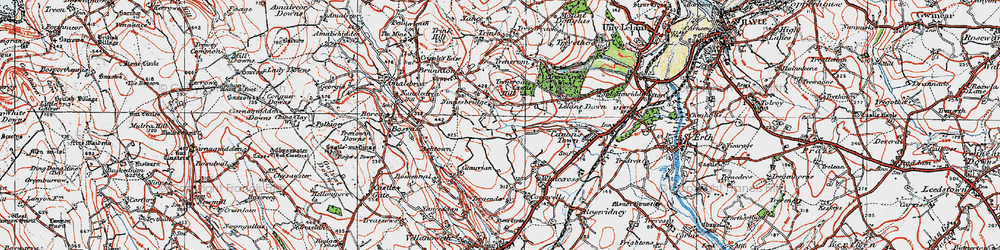 Old map of Ninnes Bridge in 1919