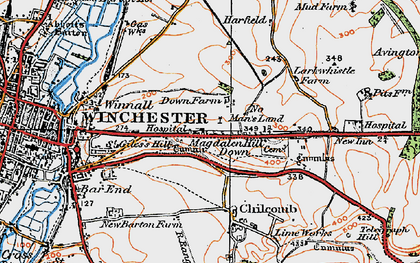 Old map of No Man's Land in 1919