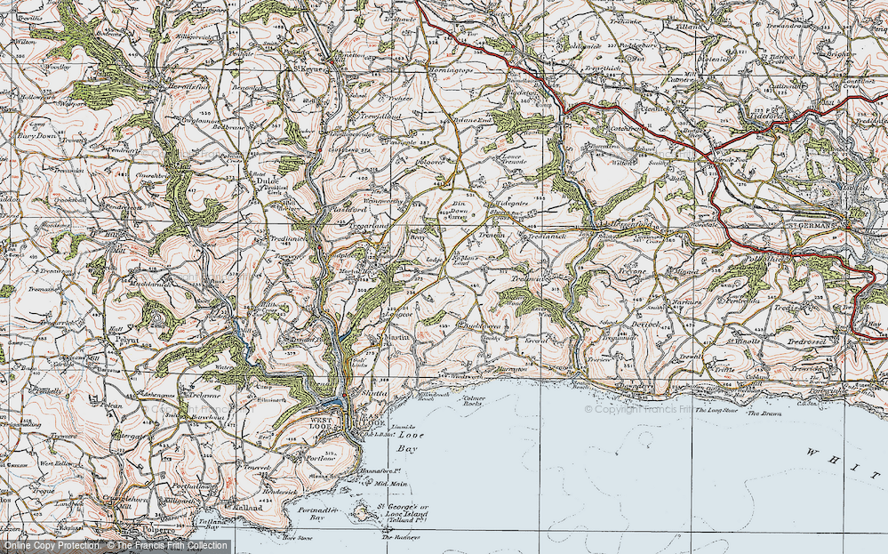 Old Map of No Man's Land, 1919 in 1919