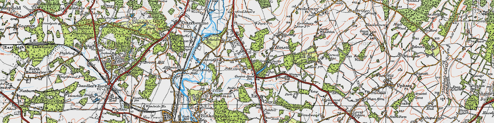Old map of Nob's Crook in 1919