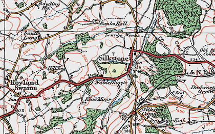 Old map of Noblethorpe in 1924