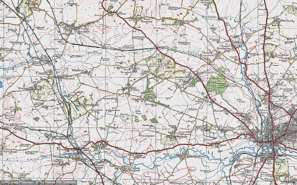 Old Map of Nobottle, 1919 in 1919