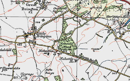 Old map of Nobottle in 1919