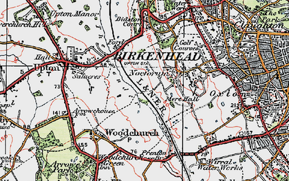 Old map of Noctorum in 1923