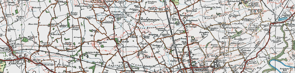 Old map of Nog Tow in 1924