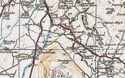 Old map of Nook in 1925