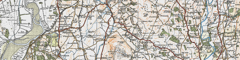 Old map of Nook in 1925