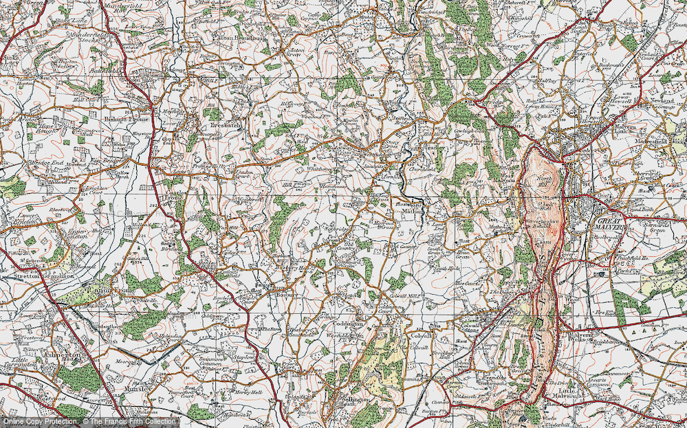 Old Map of Norbridge, 1920 in 1920