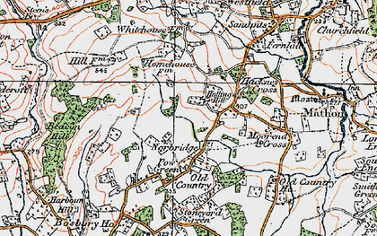 Old map of Norbridge in 1920