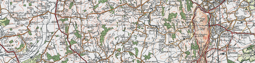 Old map of Norbridge in 1920