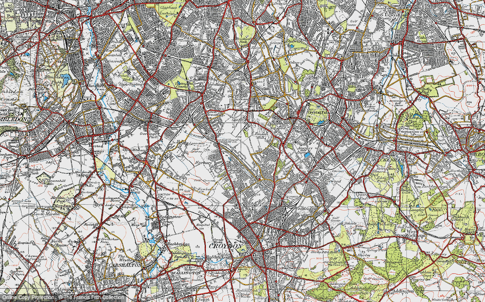 Old Map of Norbury, 1920 in 1920