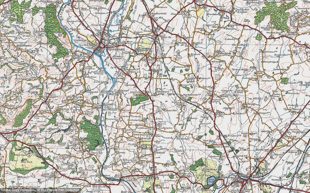 Old Map of Norchard, 1920 in 1920