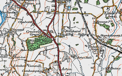 Old map of Norchard in 1920