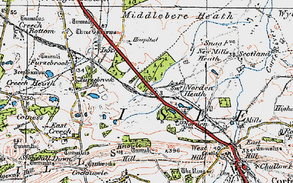 Old map of Norden in 1919