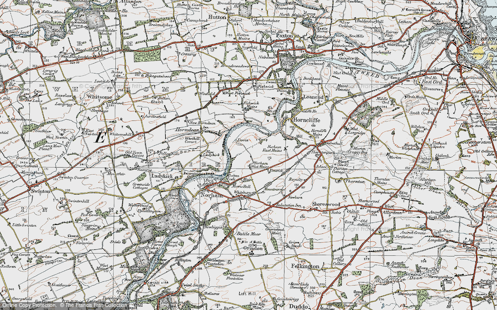 Old Map of Historic Map covering Mount Carmel in 1926