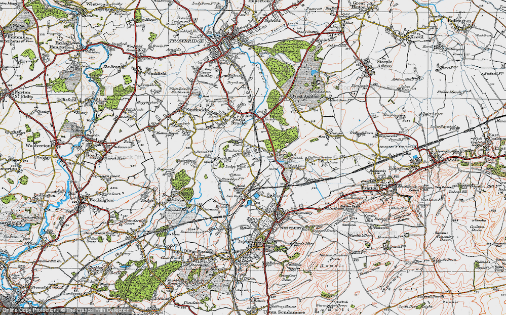 Old Map of Norleaze, 1919 in 1919