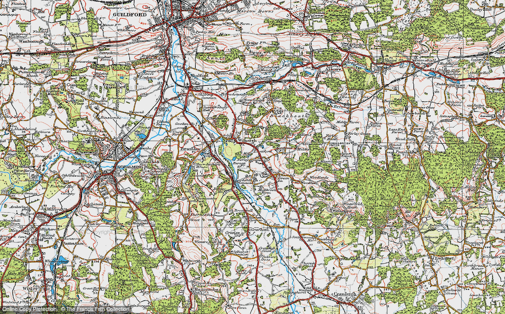 Old Map of Norley Common, 1920 in 1920