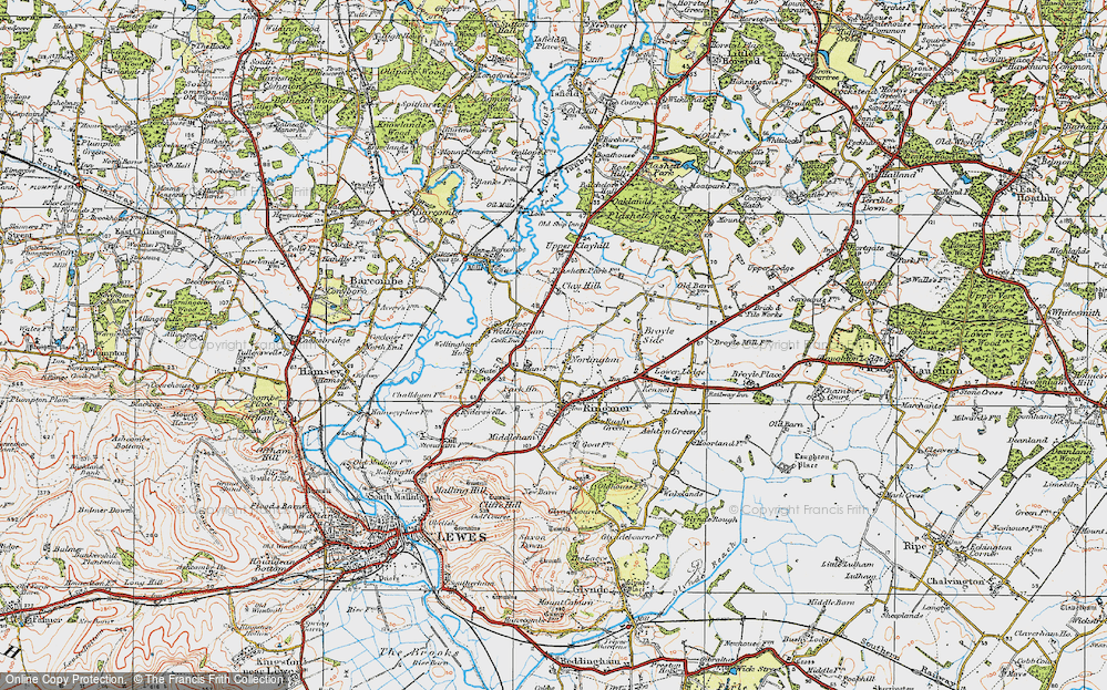 Old Map of Norlington, 1920 in 1920