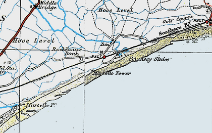 Old map of Norman's Bay in 1920