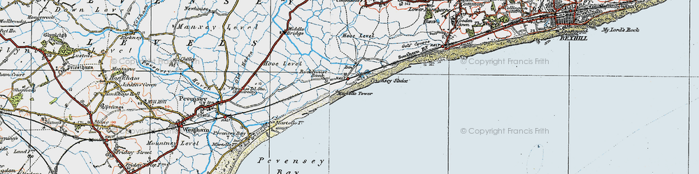 Old map of Norman's Bay in 1920