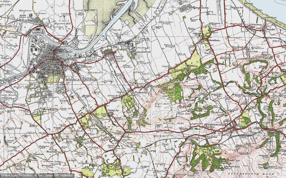 Old Map of Normanby, 1925 in 1925