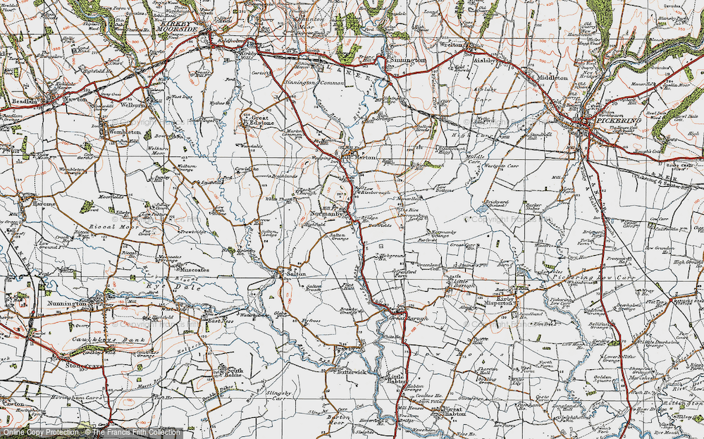 Old Map of Normanby, 1925 in 1925