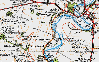 Old map of Normanton in 1919