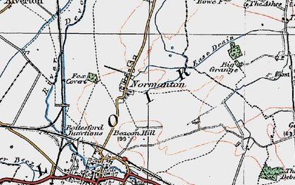 Old map of Normanton in 1921