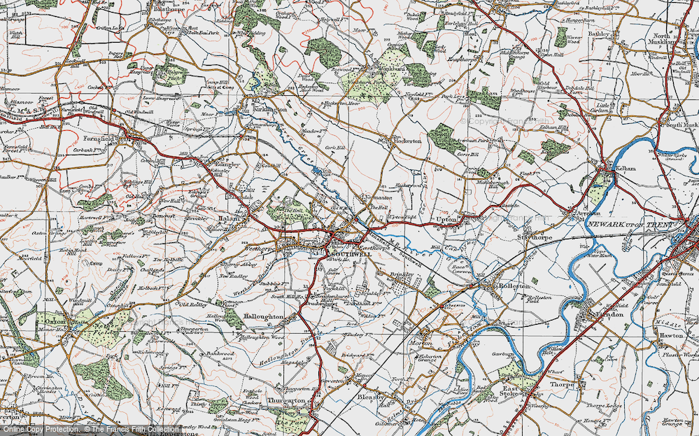 Old Map of Normanton, 1923 in 1923