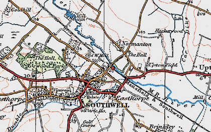 Old map of Normanton in 1923